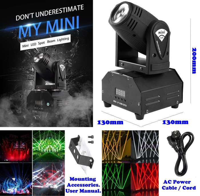 Professional Disco Moving Head Light DMX512 Stage Light, DJ Party Light. Collections Are Allowed.