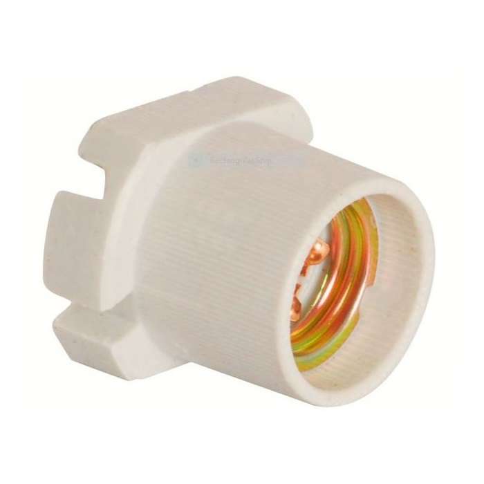 E27 Screw Cap Ceramic Porcelain Lamp Bulb Skirted Socket Holder Fitting Base. Collections Allowed.