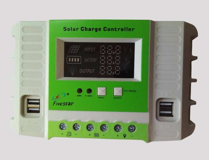 FiveStar 50A 12V / 24V PWM Solar Charge Controller / Regulator With 4 USB Ports. Collections Allowed
