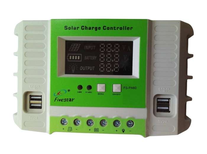 FiveStar 60A 12V / 24V PWM Solar Charge Controller / Regulator With 4 USB Ports. Collections Allowed