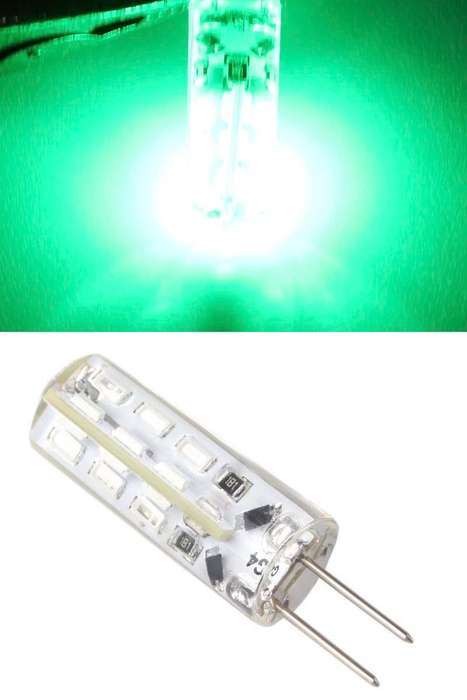 G4 SMD LED Light Bulbs AC220V Green G4 LED Corn Design Capsules, Lamps, Globes. Collections Allowed.