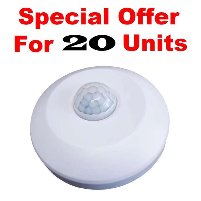 20 Packs Of Surface Mount 360° PIR Motion Sensor Detector / Switch AC220~240V. Collections Allowed.