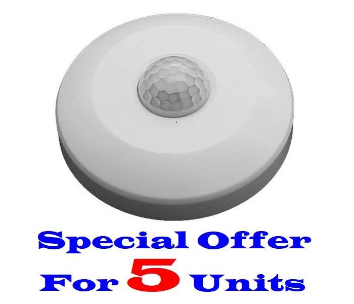 5 Units Of 360° PIR Motion Sensor Detector / Switch For Various Applications. Collections Allowed.
