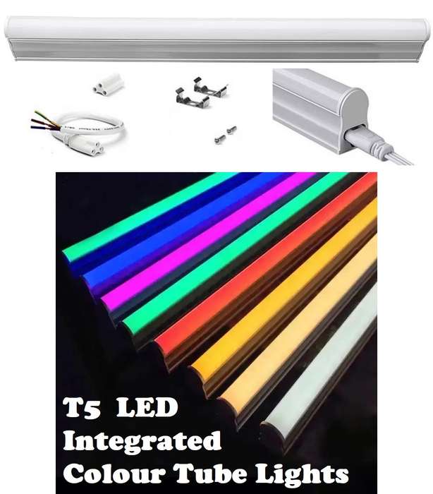 2ft 600mm 60cm T5 Integrated LED Tube Lights, Complete With Brackets & Fittings. Collections Allowed