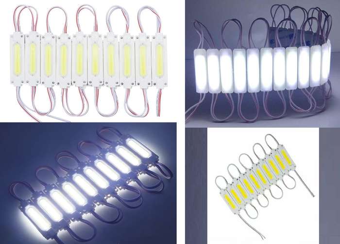 Giant Cool White COB LED Light Modules. Waterproof Injection Moulded with Lens. Collections Allowed.