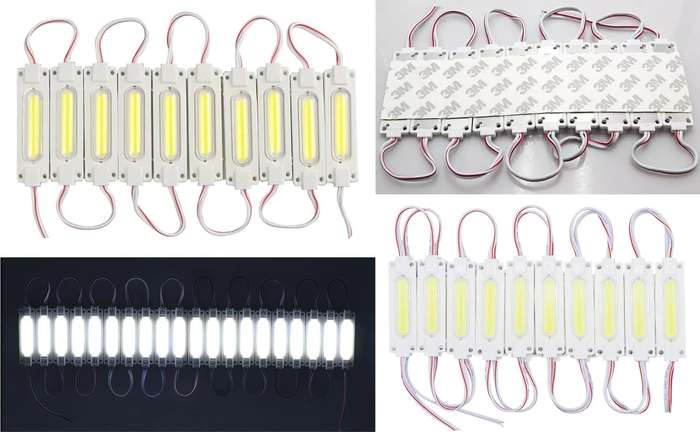 Giant Cool White COB LED Light Modules. Waterproof Injection Moulded with Lens. Collections Allowed.