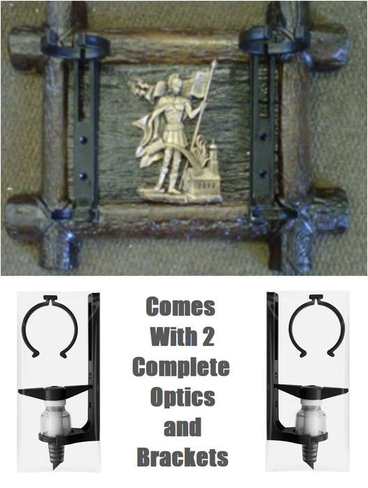 Vintage Fireman Logo Liquor Dispensers with 2 Sets of Optics. Brand New. Collections Are Allowed.