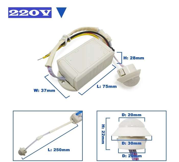 Infrared Module For Automation Systems: 360° PIR Motion Sensor Switch AC220V. Collections Allowed.