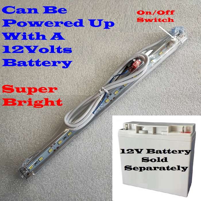 LED Tube Lights: 12V LED Tube Lamps With On/Off Switch. Loadshedding Buster. Collections Allowed.