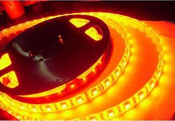 LED Strip Rope Light 100m Orange 220V Complete Kit With Connector Plug + End Cap Collections Allowed