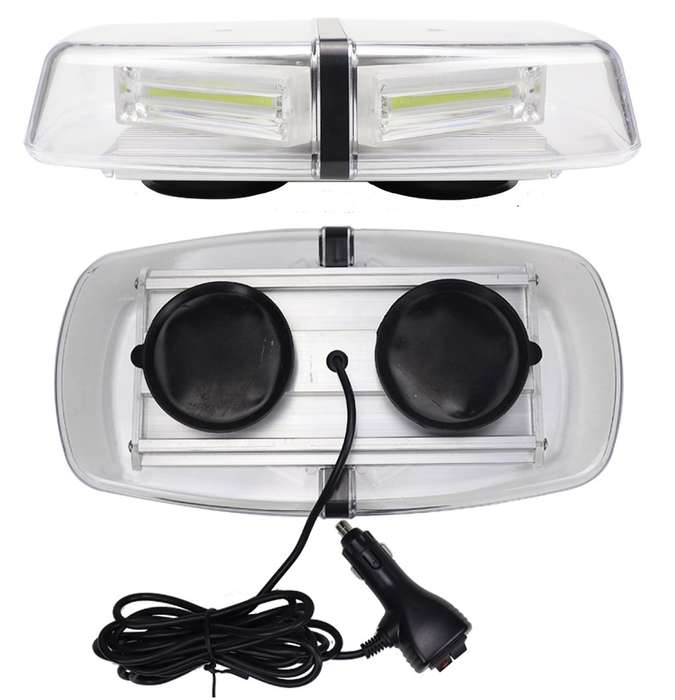 Strobe Flash Magnetic Vehicle Roof Top Green High Intensity COB LED Light Bar. Collections Allowed.