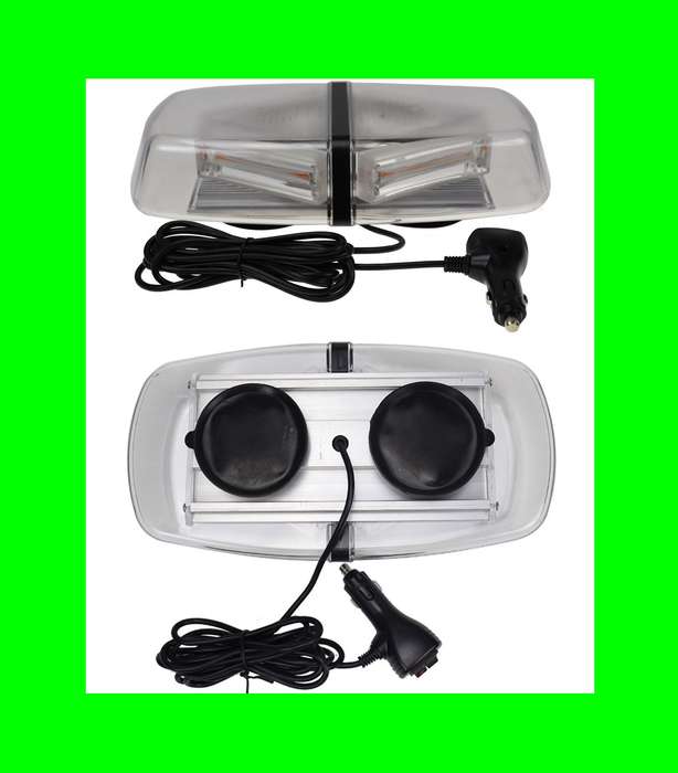 Strobe Flash Magnetic Vehicle Roof Top Green High Intensity COB LED Light Bar. Collections Allowed.