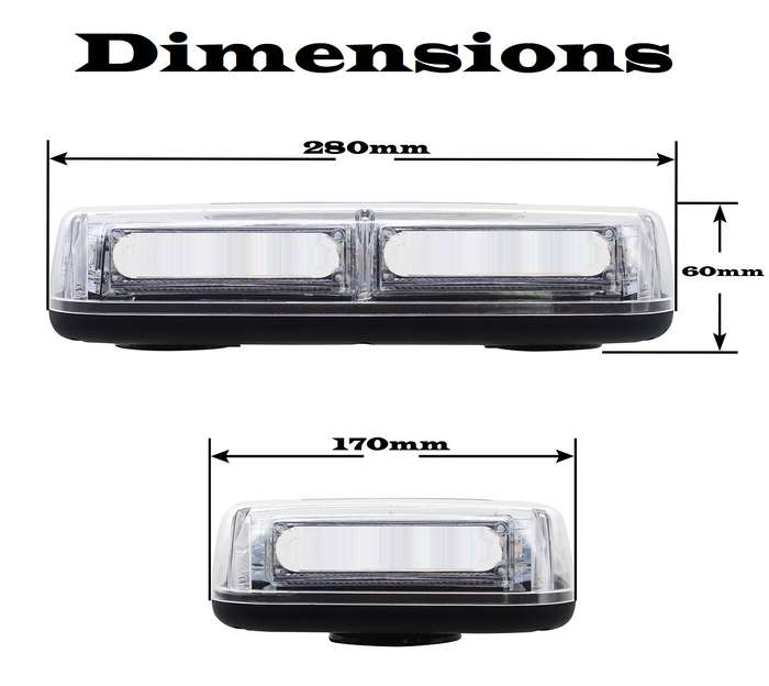 Cool White High Intensity COB LED Strobe Flash Vehicle Roof Top Light Bar. Collections Are Allowed.