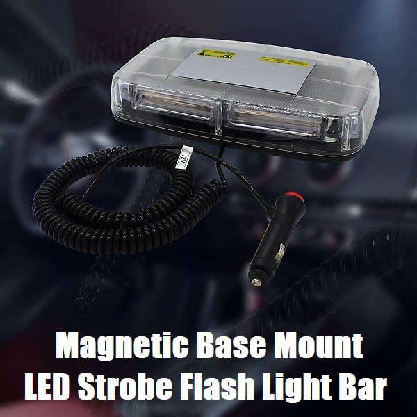 Red High Intensity 12V/24V COB LED Strobe Flash Magnetic Car Roof Top Light Bar. Collections Allowed