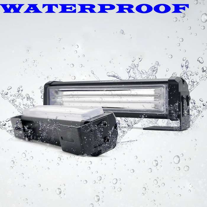 Cool White COB LED Flash Strobe Grille Bumper Cluster Side Marker Lights 12V. Collections Allowed.