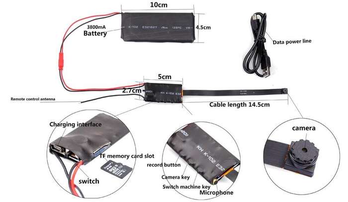 Mini WiFi Spy Camera HD Video Recorder. Wearable, Motion Sensor Plus Much More. Collections Allowed.