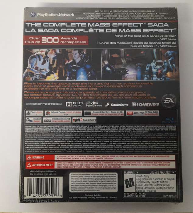 Mass Effect Trilogy Trilogie   PS3