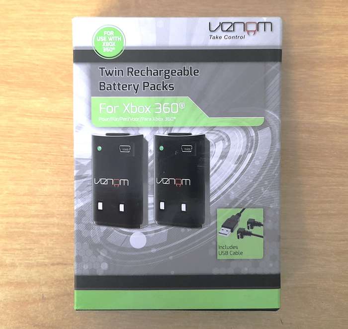 Twin Rechargeable Battery Packs for Xbox 360