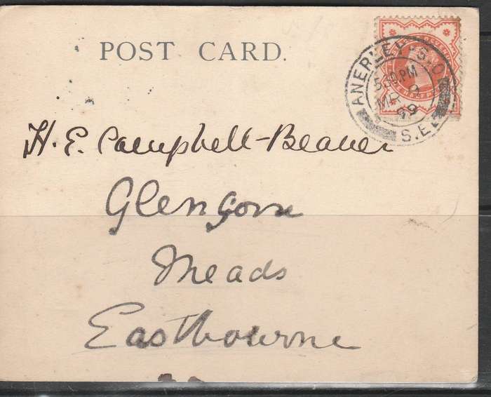 A LOVELY POST CARD 1899 LOOK SCAN X 2