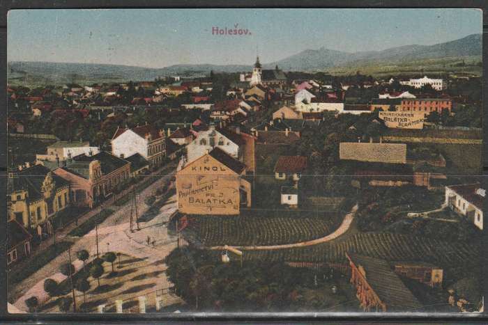 A LOVELY POST CARD PICTURE OF HOLESOV  CZECHOSLOVAKIAN MAILED 1922 LOOK SCAN X2