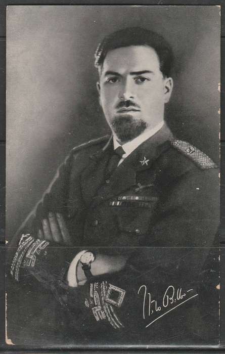 A LOVELY POST CARD OF GEN. ITALO BALBO COMMANDER OF THE ITALIAN AERIAL FLEET READ BELOW SCAN X 2