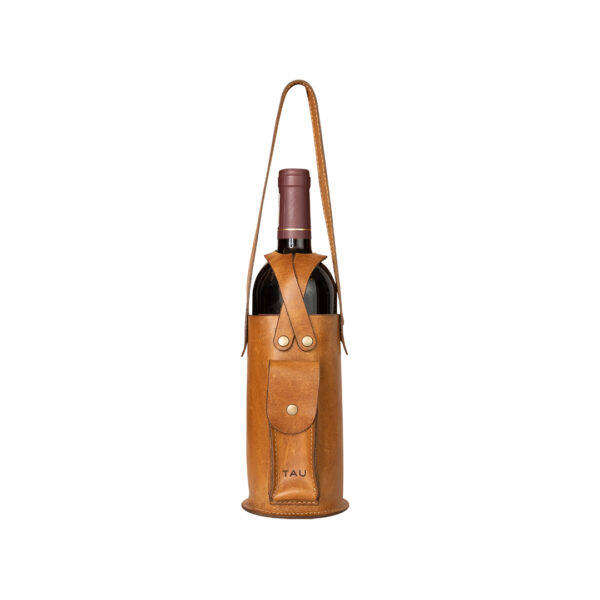 Genuine Leather Wine Bottle Bag