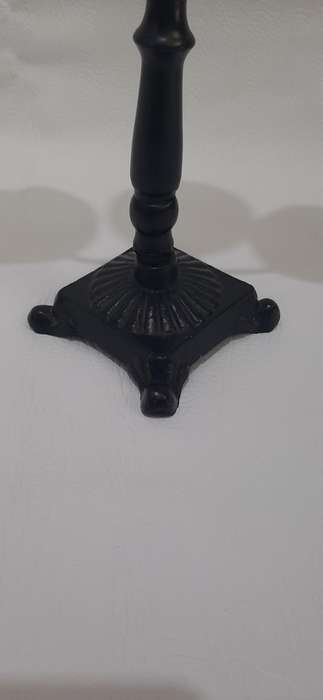 WROUGHT IRON CANDLE HOLDER  38CM | HAND-FORGED ELEGANCE & RUSTIC CHARM