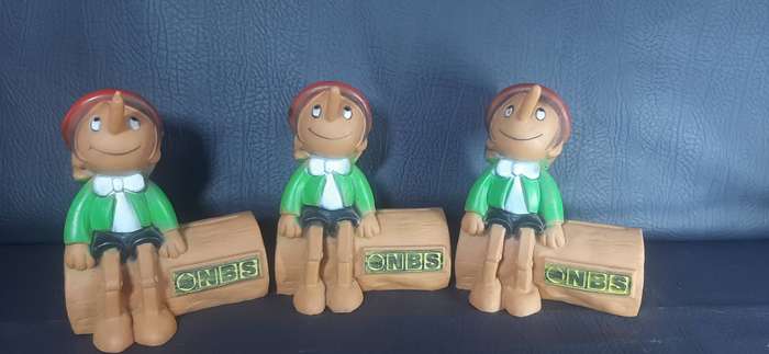 Rare 1979 Pinocchio Piggy Banks Prima Toys x NBS Bank x Apollo Film
