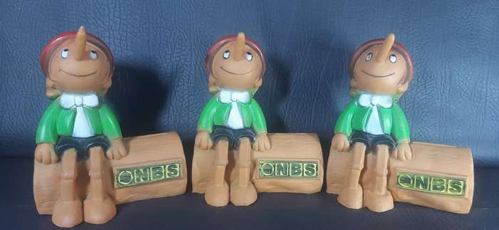 Rare 1979 Pinocchio Piggy Banks Prima Toys x NBS Bank x Apollo Film