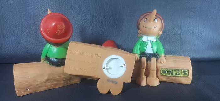 Rare 1979 Pinocchio Piggy Banks Prima Toys x NBS Bank x Apollo Film