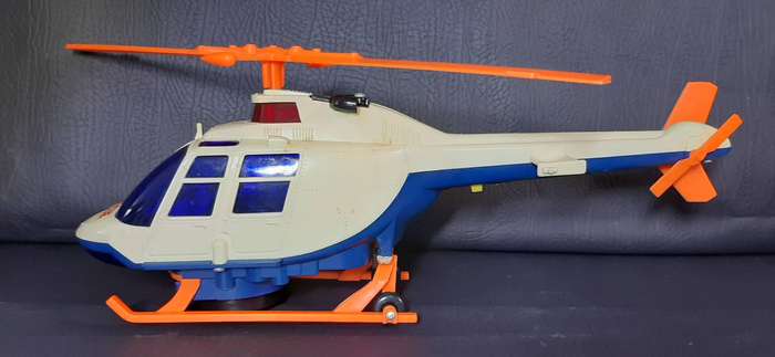 MID-1980s BATTERY-OPERATED RESCUE HELICOPTER  LARGE SCALE, GREAT CONDITION