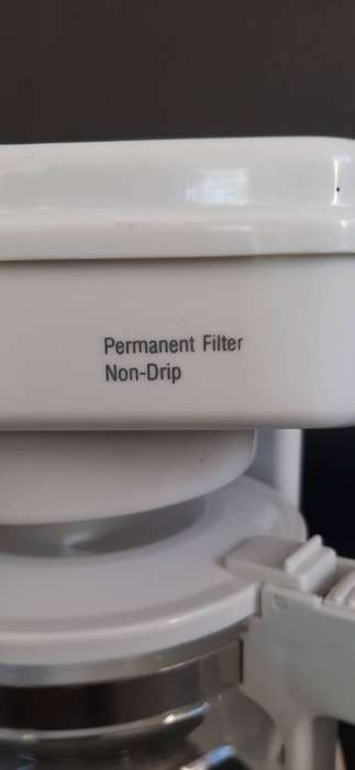 VINTAGE WHITE ECafé COFFEE MAKER  PERMANENT FILTER + NON-DRIP  WORKING CONDITION