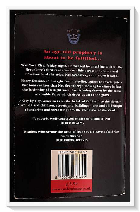Burial by Graham Masterton - MISPRINT SPELLING ERROR - Masterson instead of Masterton - Horror Novel