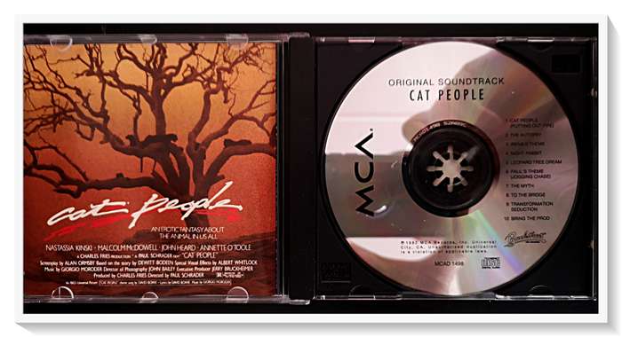 Cat People Motion Soundtrack Music by GIORGIO MORODER 1982 Disc and Cover in A+ Condition