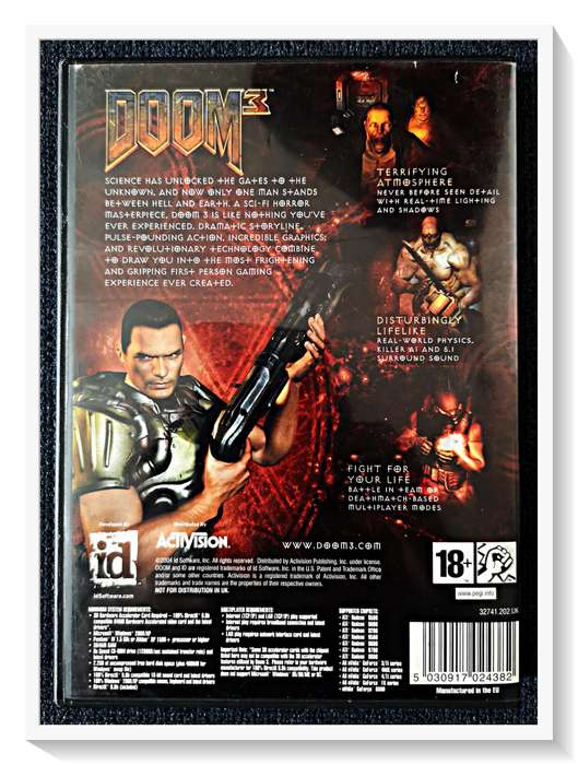 DOOM III - Classic Retro PC Game - 3X Discs and Booklets plus Game Key - Excellent Condition in Box