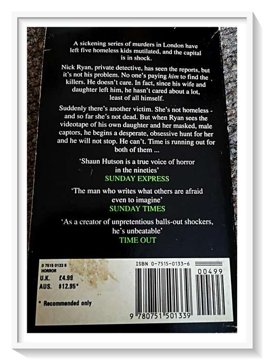 Shaun Hutson - Dead Head - The Bad Boy of Horror - Paperback - Condition - Good**
