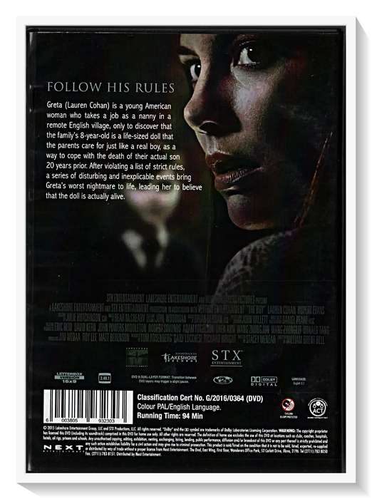 THE BOY - Psychological Thriller - 2-13VL - Casing: Very Good / Disc: Excellent (A+)