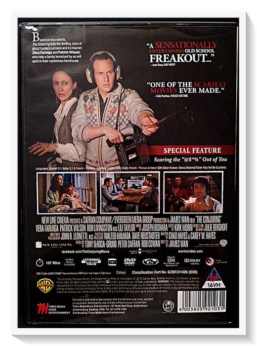 The Conjuring - DVD - PG 16VHL - Disc and Casing in Excellent Condition