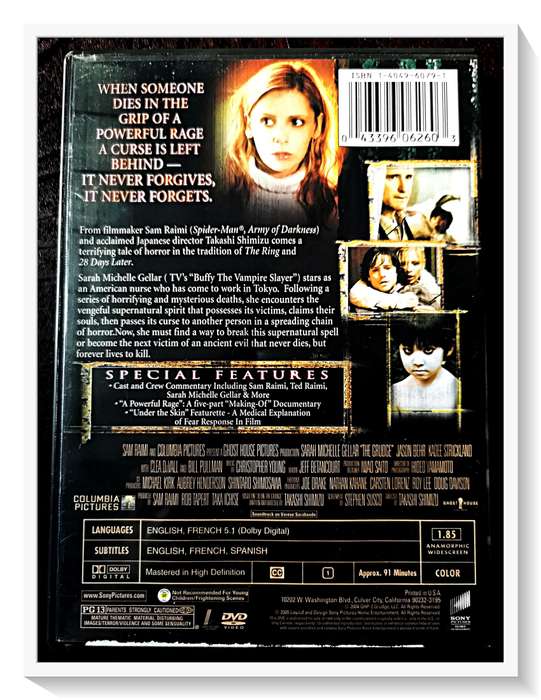 The Grudge - Japanese Horror - EXTRA & SPECIAL FEATURES - DVD - Disc and Casing in VG Condition*