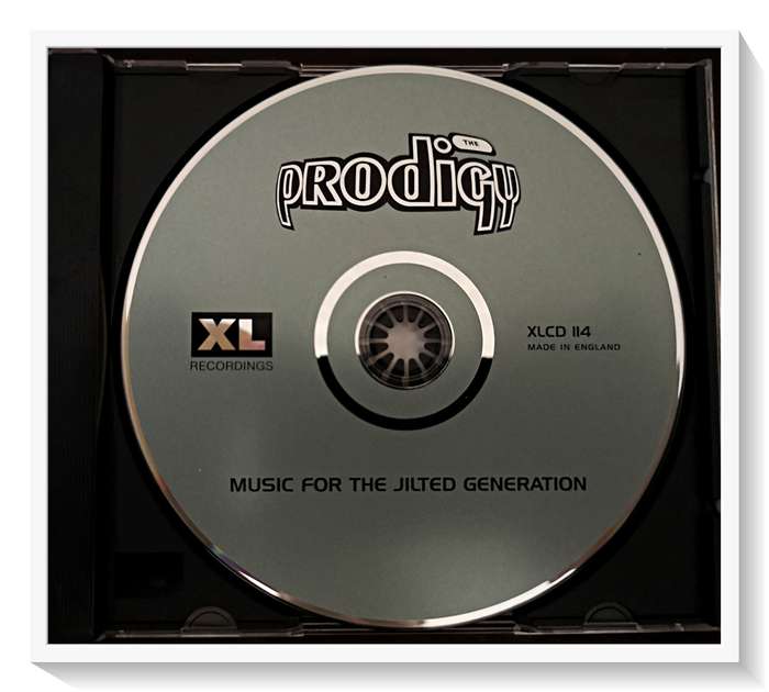 The Prodigy Music for the Jilted Generation Disc and Booklet in Very Good Condition