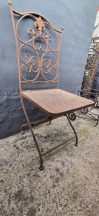 Vintage Wrought Iron Garden Chair