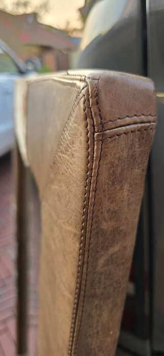 Handcrafted Cowhide & Leather Mirror
