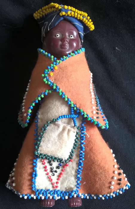 Rare South African made Traditional doll