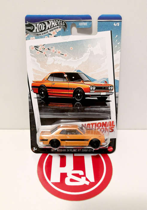 2025 Hot Wheels Silver Series "National Icons" 1971 Nissan Skyline HT 2000GT-R