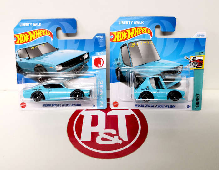 Hot Wheels Nissan Skyline 2000GT-R LBWK Combo (2 Models)
