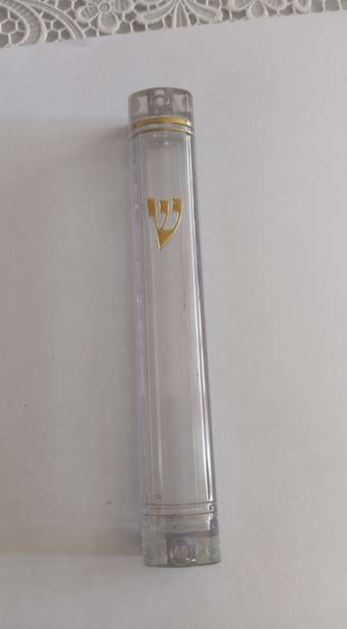 Mezuzah cover clear perspex