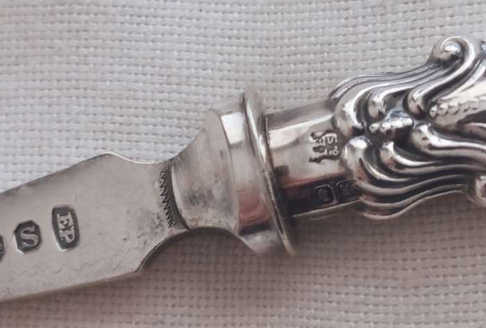 A lovely vintage silver cake fork