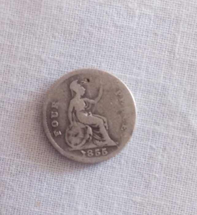 A 4 pence silver maunday coin 1855