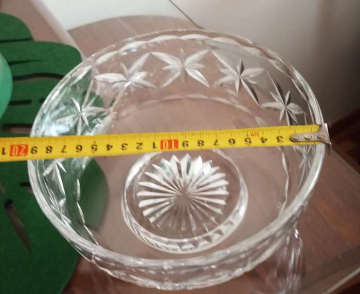 A beautiful cut crystal bowl by Stuart's