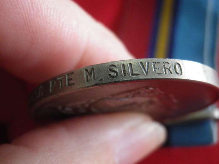 RHODESIA  - FULL SIZE RhGSM - TO 649158 PTE M. SILVERO - AFRICAN,  RESEARCHED 8RR REGULAR ARMY (190)
